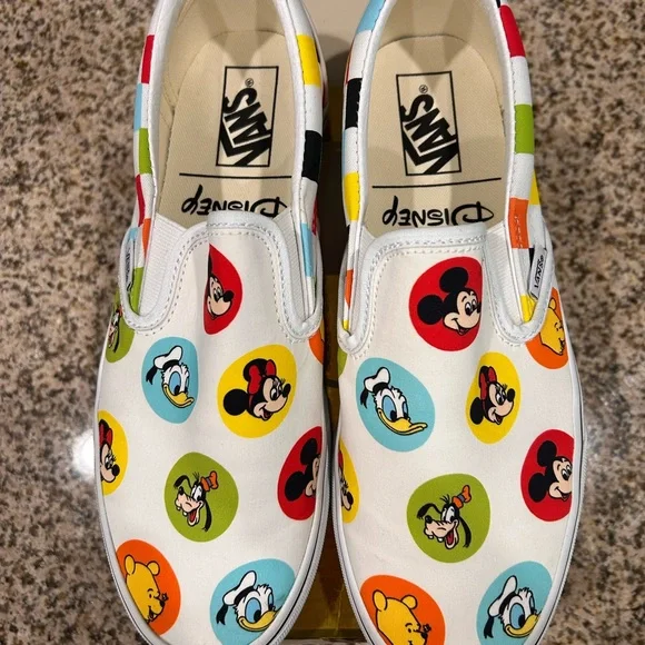 Vans x Disney collaboration Slip-On Sneakers - special limited release worn 1x - Picture 4 of 13